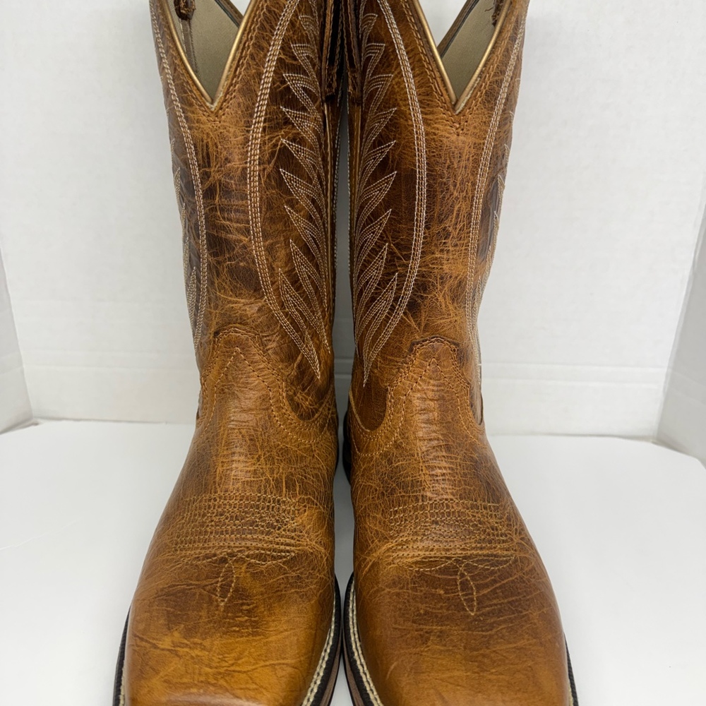 Ariat Women's Wide Square Toe Leather Western Boots - Style 10038379 - Size 9 B - Picture 7 of 12